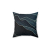 Modern Abstract Landscape Pillow - Cozy Home Decor - 14" × 14"