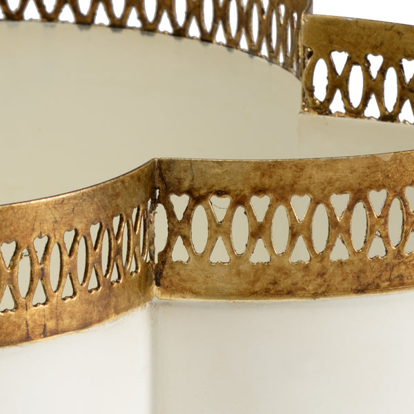 Tracery Cachepot - Cream (Sm)