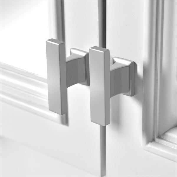 Wall Mounted Bathroom Medicine Cabinet with Mirror and Open Shelves, Modern