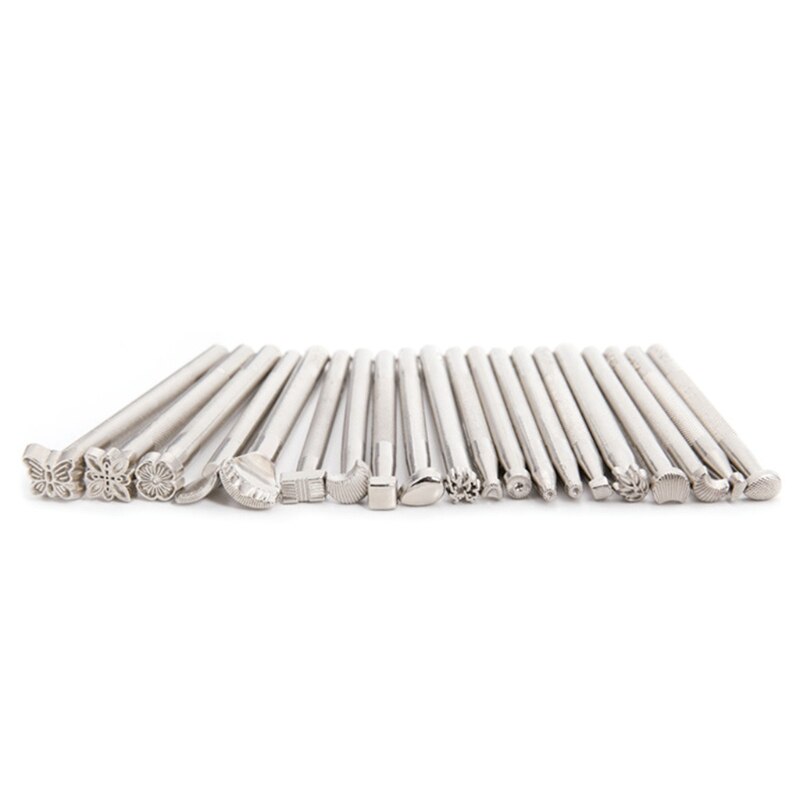 1Set(20Pcs)Leather Carving Hand Working Saddle Making Tools Engraving Craft Set