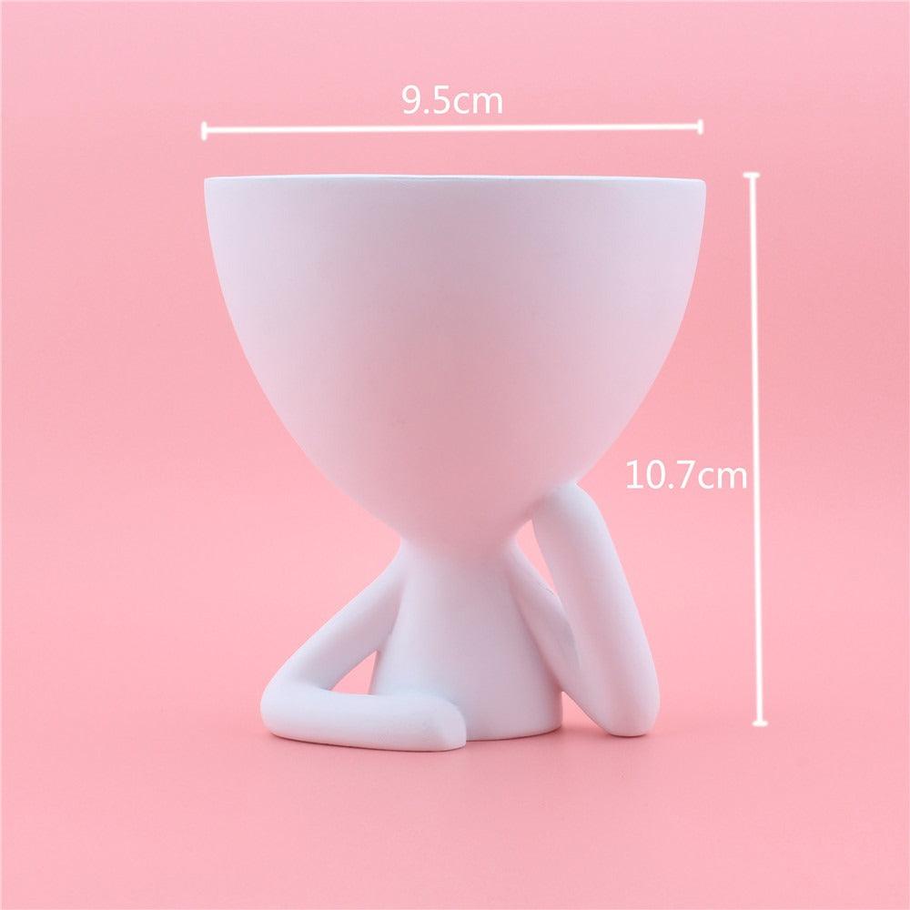 Cartoon cheek support abstract figurine desktop decoration creative home