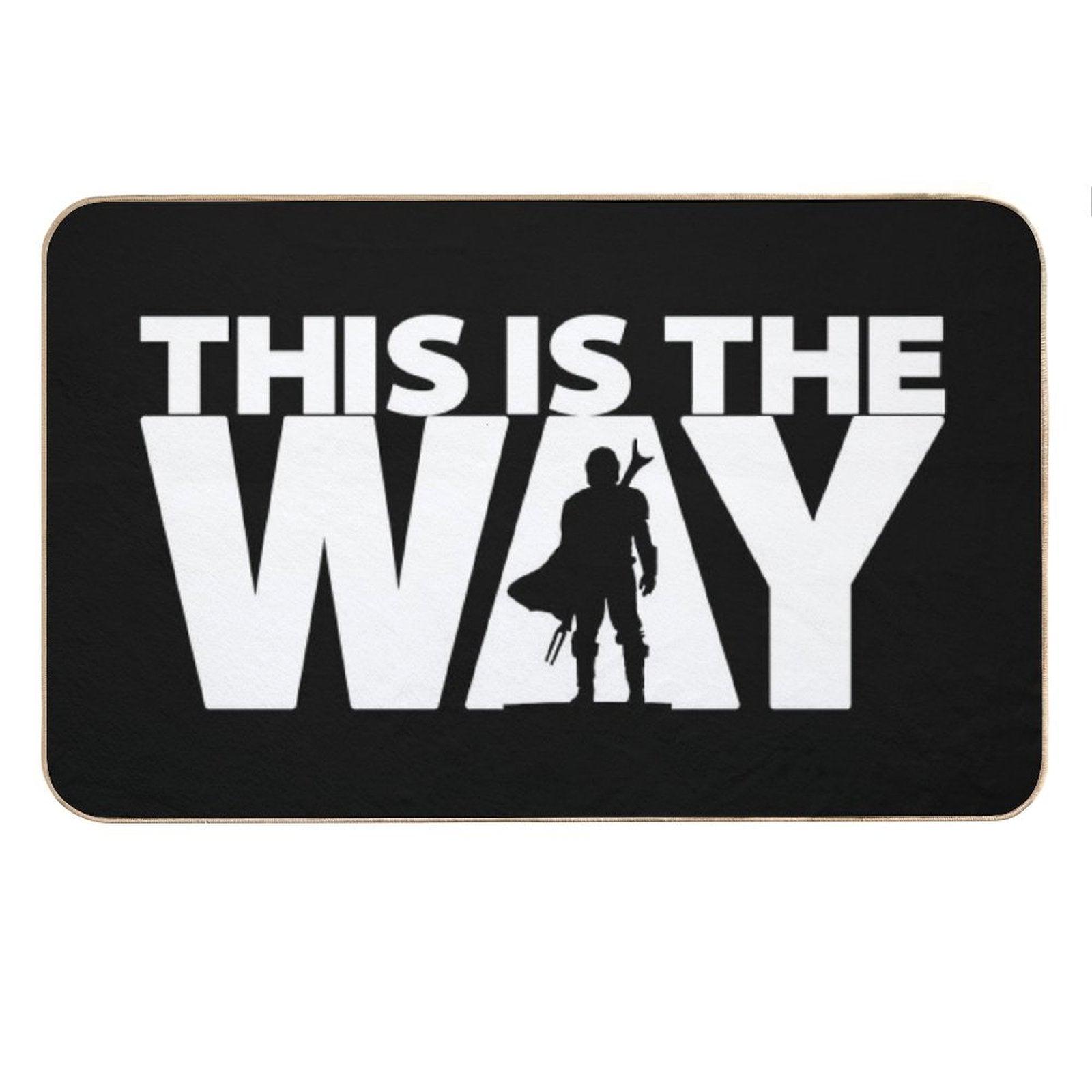 This Is The Way  Geekdom Series  DopeyArt Bath Mat