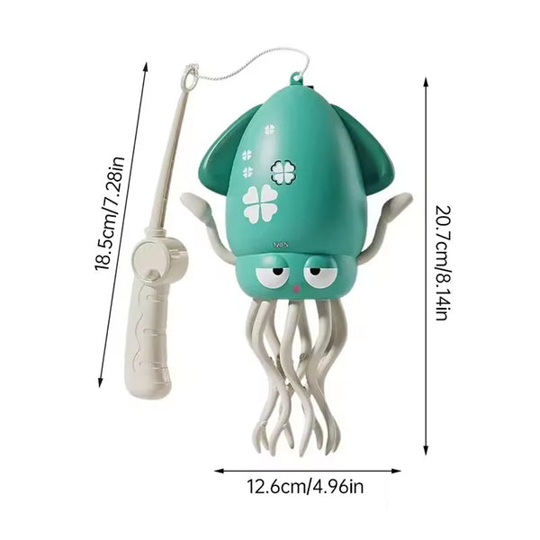 Creative Dancing Squid: auto-sense, obstacle-avoid e-pet with music, lights, rechargeable & interactive gift.