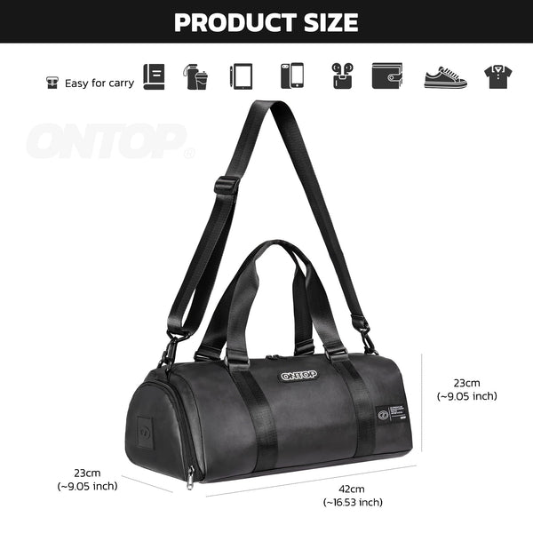 Leather Travel Duffle Bag Weekender