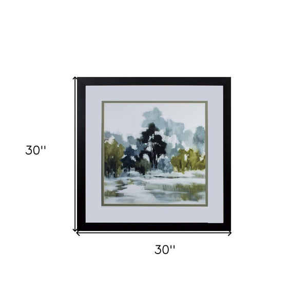 Reflections Watercolor Abstract Framed Art