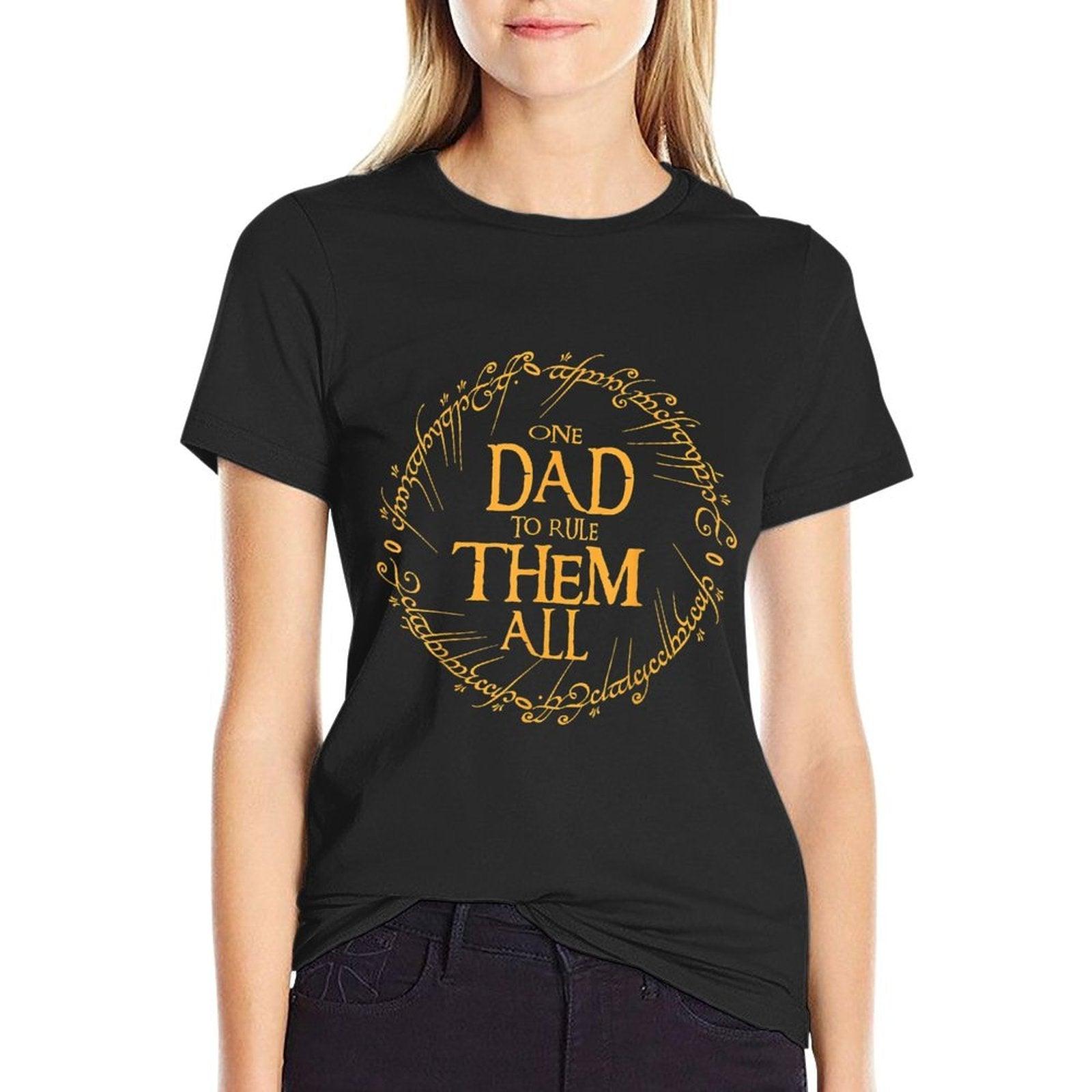 One Dad To Rule Them All, Vintage Father's Day Apparel T-Shirt