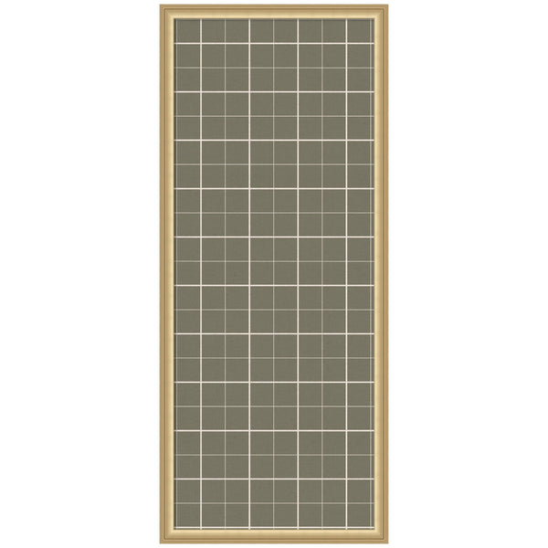 Framed Fabric Pinboard Sage Green Plaid Wall Organization