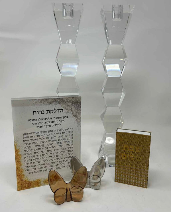 14” Rhombus Tealight Compatible Candlesticks