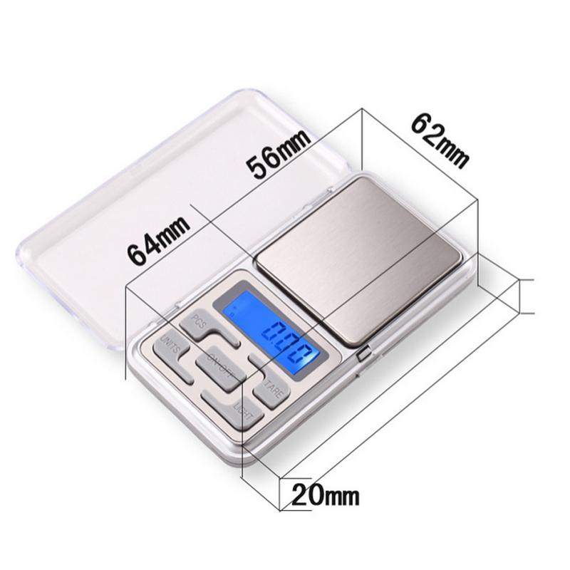 Electronic LCD Display scale Mini Pocket Digital Scale 200g*0.01g Weighing Scale Weight Scales Balance g/oz/ct/tl