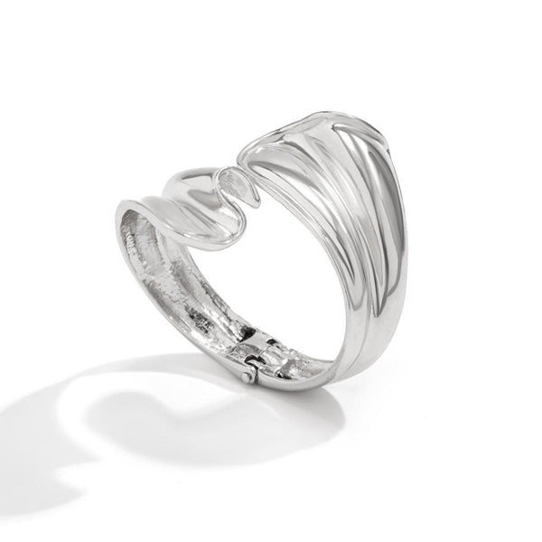 Punk style exaggerated irregular folds personalized winding fish tail bracelet Bracelet
