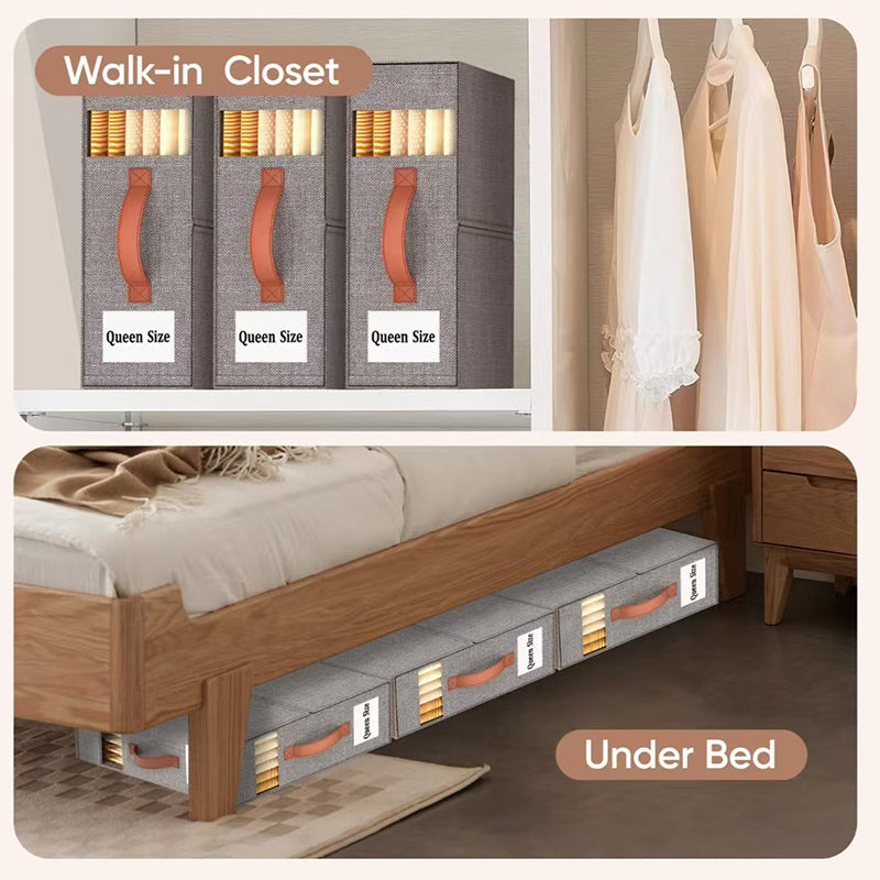 Compact Foldable Storage Cubes for Linens, Towels & Bedding Essentials