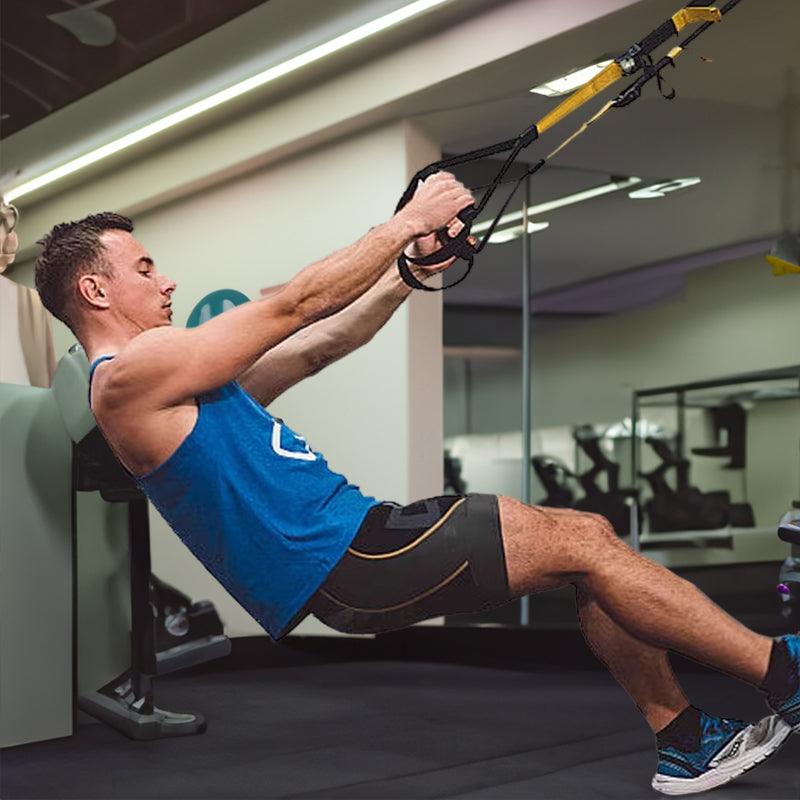 Suspension Training Strap - Adjustable, Wall Mount, Professional (TRX-style)