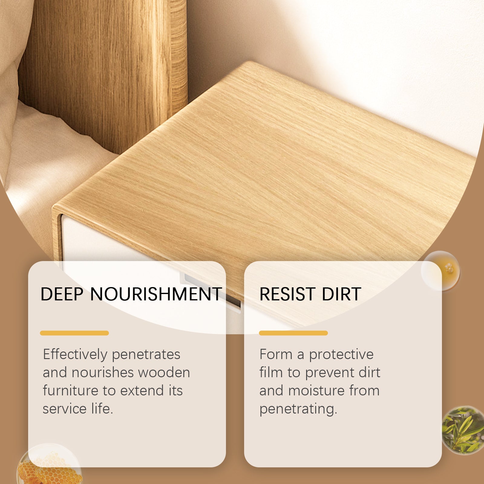 Furniture Care Beeswax Indoor Wood Table And Chair Furniture Shine Polishing Care Multi-Purpose Maintenance Wax