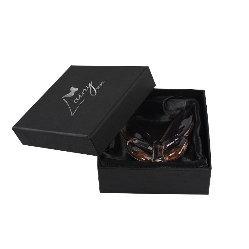 Le Mariposa Crystal Butterfly Figurine in Brown