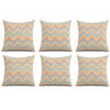 6 Pack Outdoor Pillow Covers - Water-Repellent Decorative Cushion Covers
