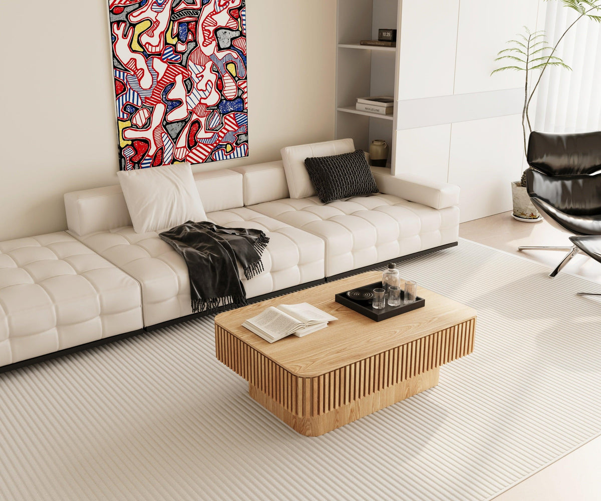 Modern Lift-Top Coffee Table with Hidden Storage