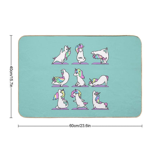 Unicorn Yoga Bath Mat