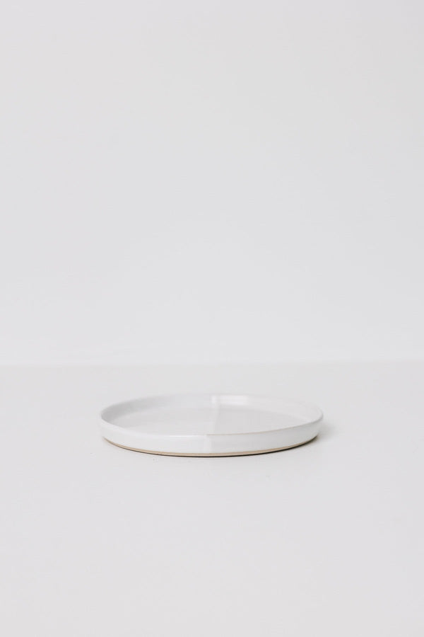 Sonnet Appetizer Plate - Matte White/Glossy White - Set of 6