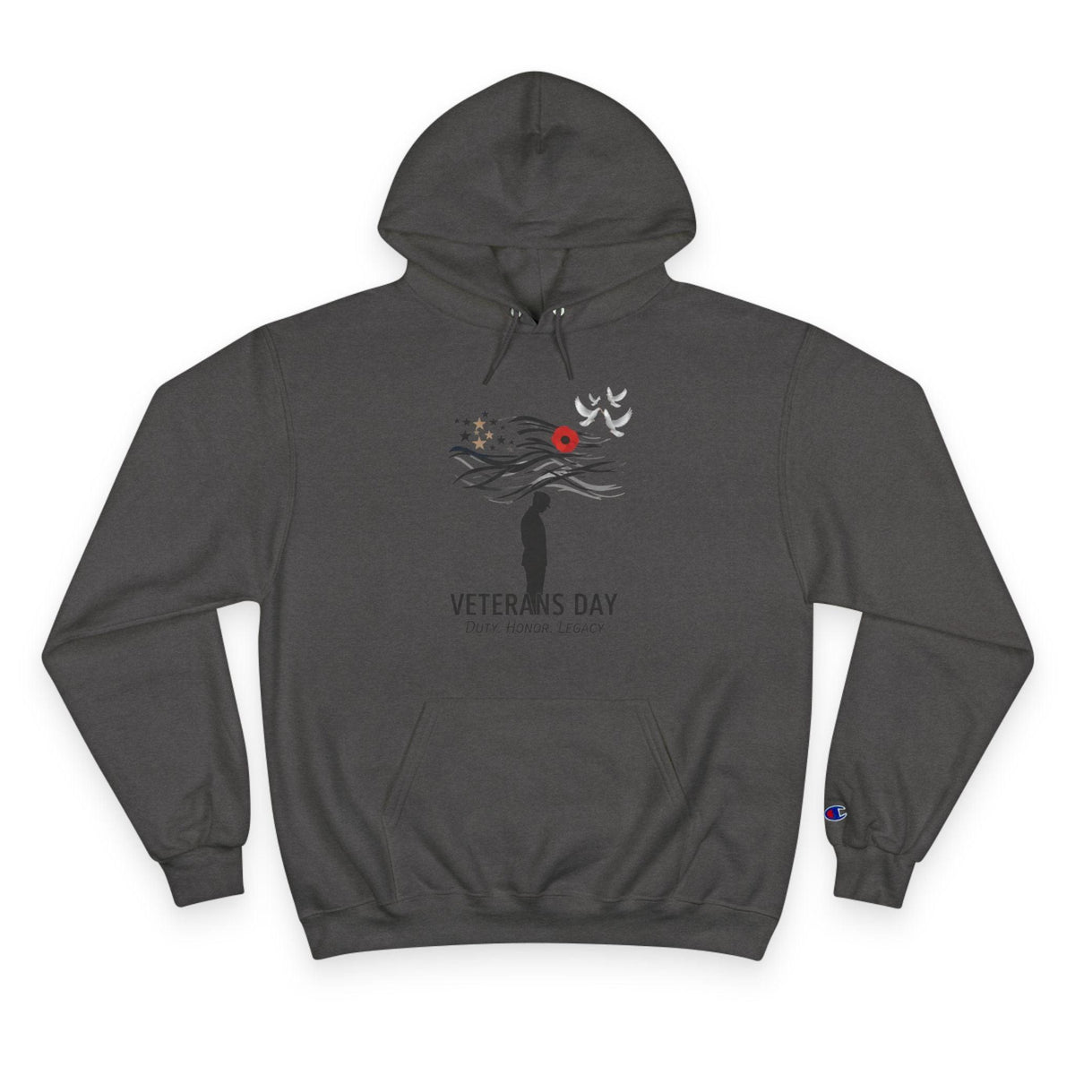 Veterans Day Champion Hoodie, Cozy Hoodie, Gift for Veterans, Memorial Day Apparel, Support Our Troops