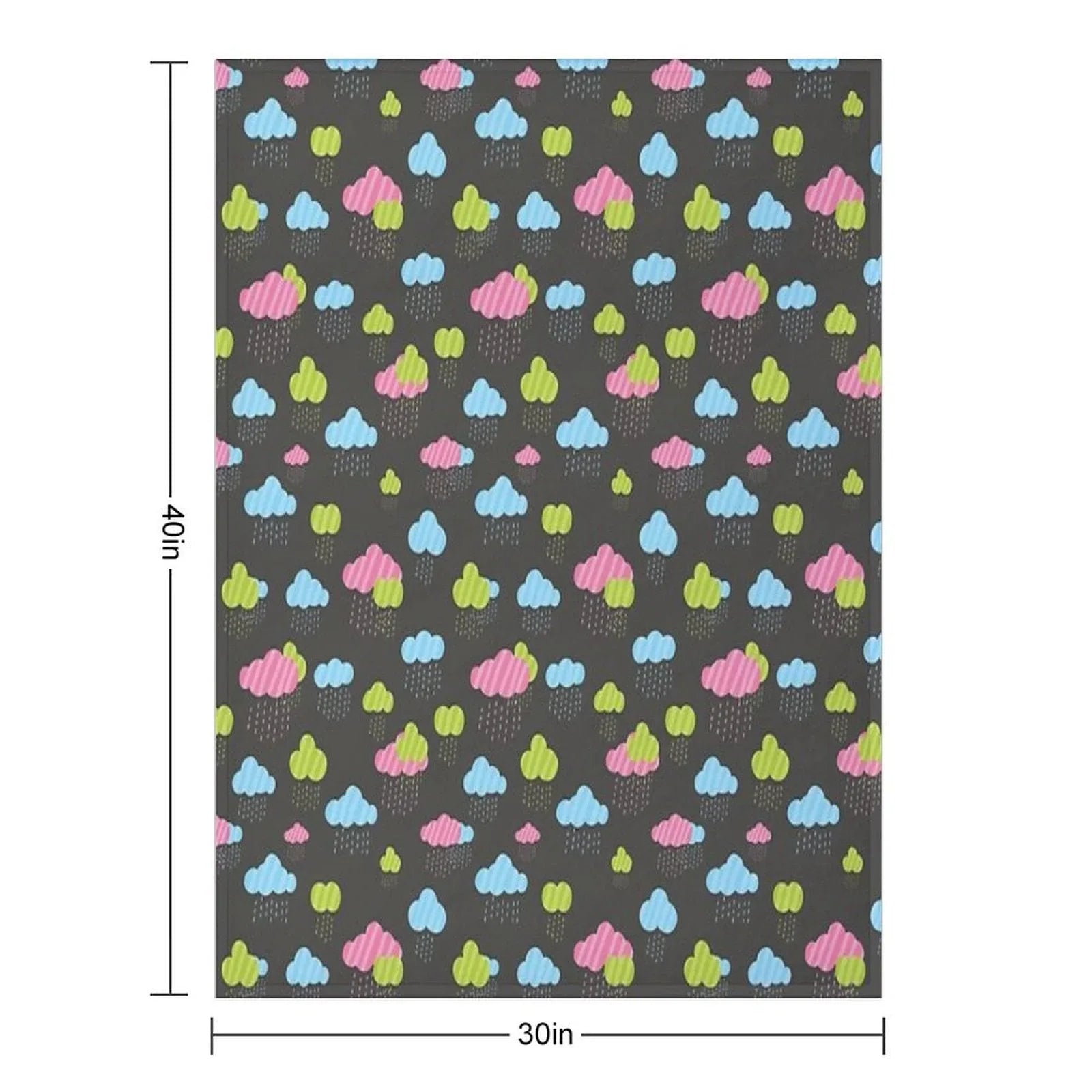 Rainy Clouds Throw Blanket