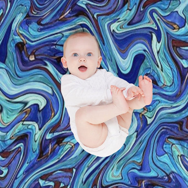 ABSTRACT-81 Lightweight Throw Blanket