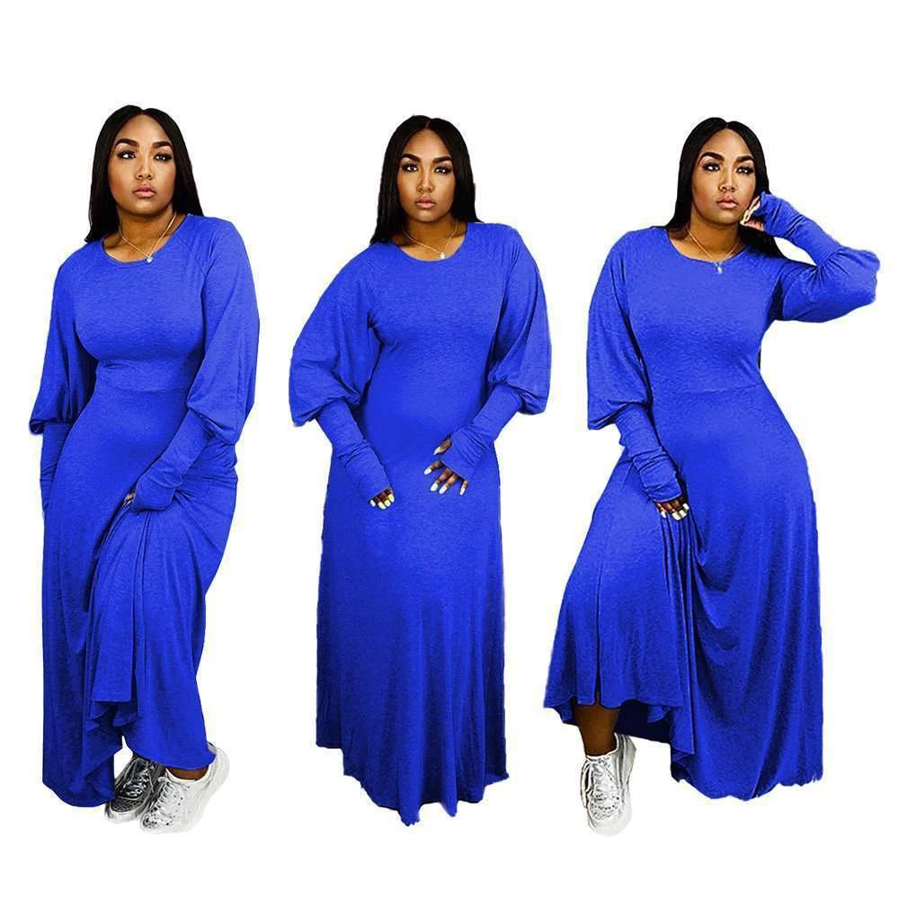 Women's plus size dress Long sleeve