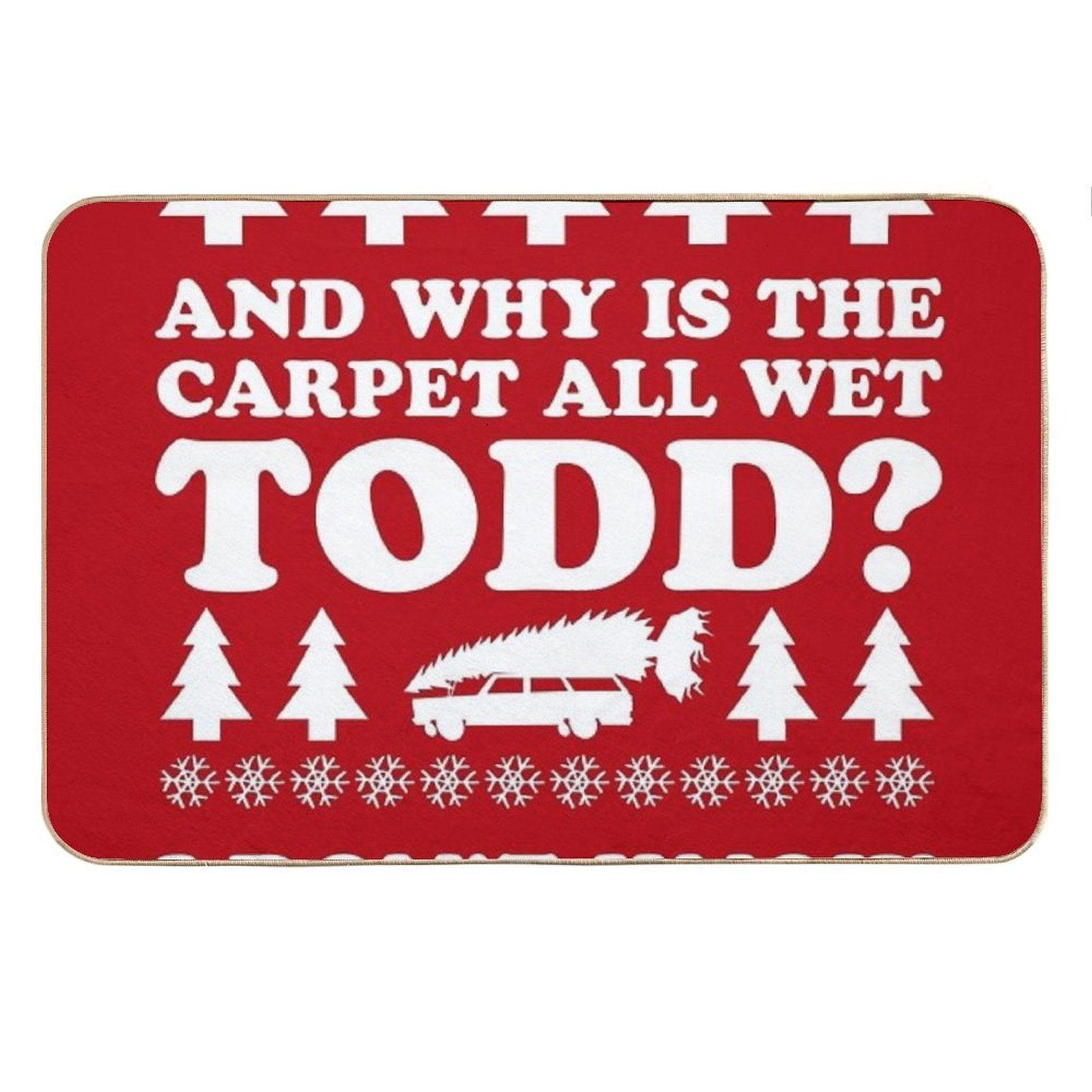 Soggy Christmas Bath Mat