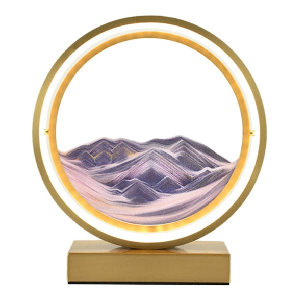 Creative Fashion Romantic Simple Bedroom Quicksand Table Lamp Decorbites