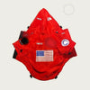The Dog Face Windproof Waterproof Reflective Pet Cat Dog Jacket - Red / S
