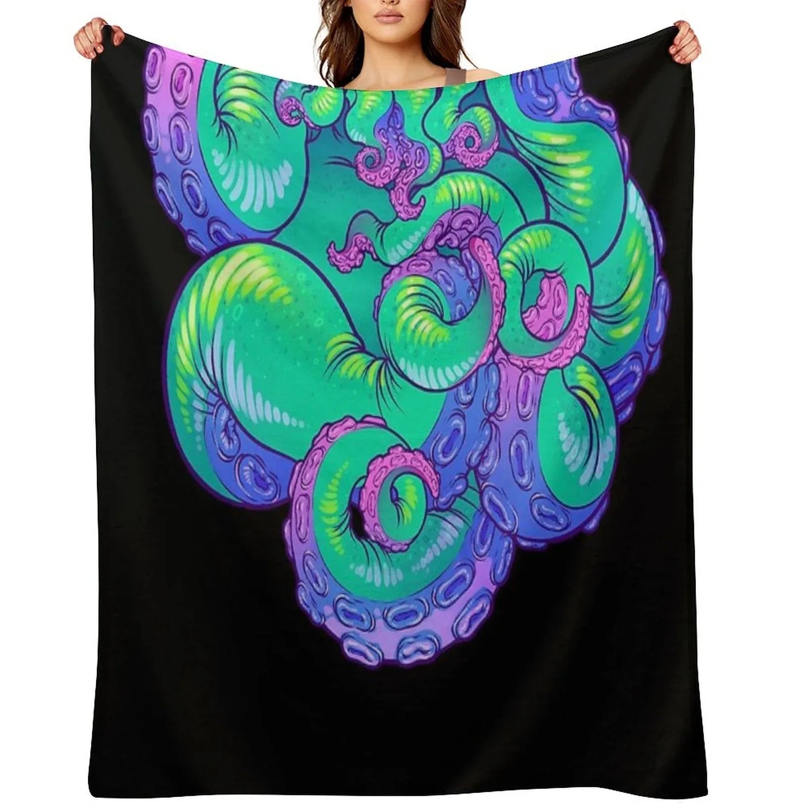 Cthulhu Tentacles Throw Blanket