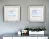 Set of Two Landscape Abstract Watercolor Wall Art