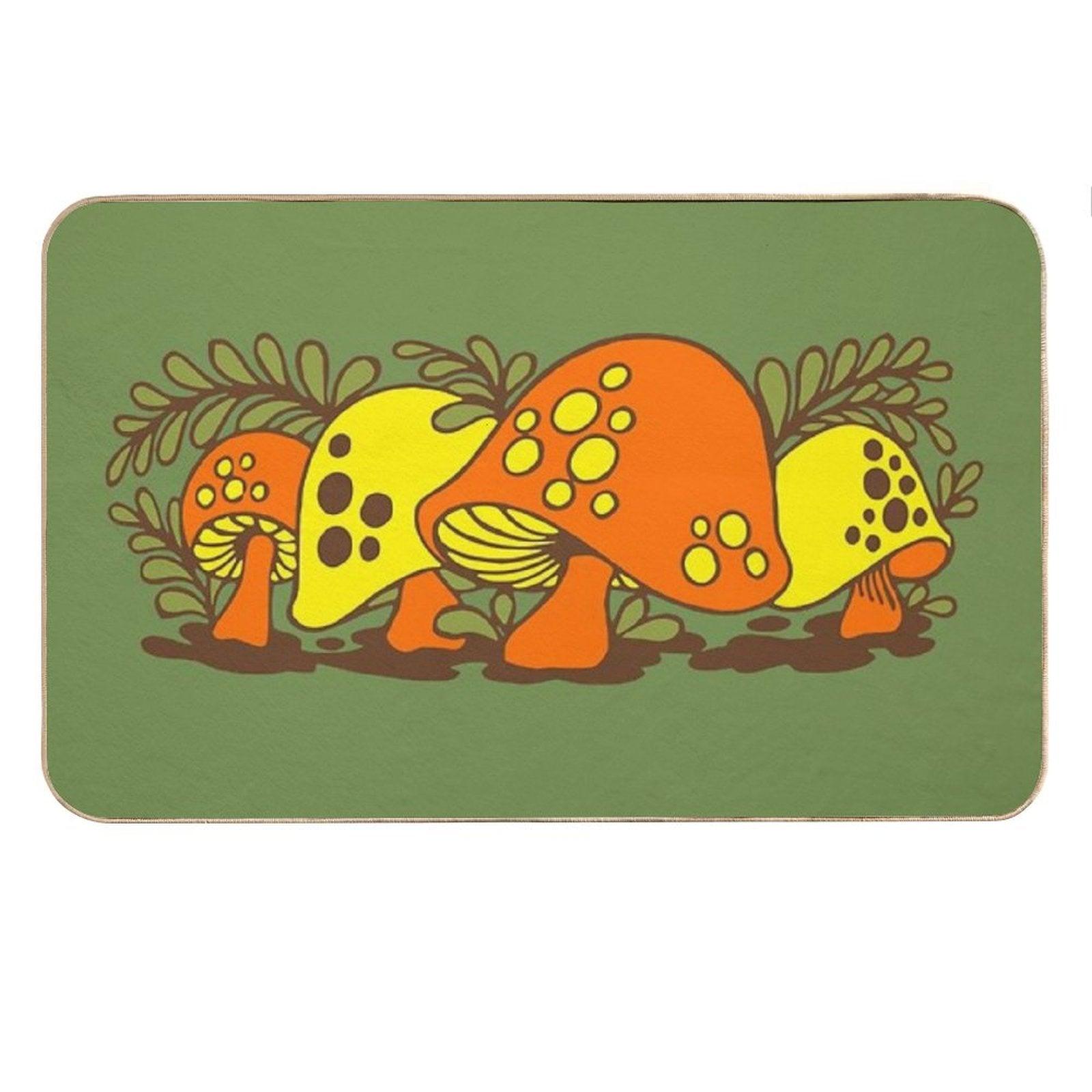 Vintage Sears Merry Mushroom Bath Mat