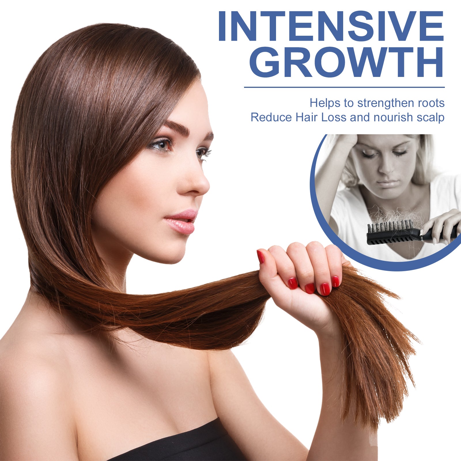 Intensive Growth Cream, Scalp Massage Repair Nourish Hair Root Thick Soft Hair Fluffy Hair Care Cream