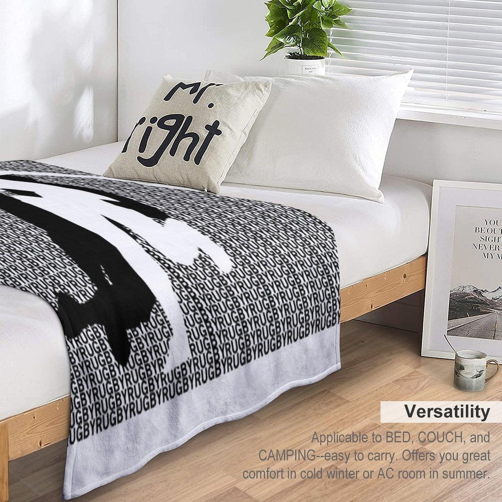 Rugby Tackle Throw Blanket