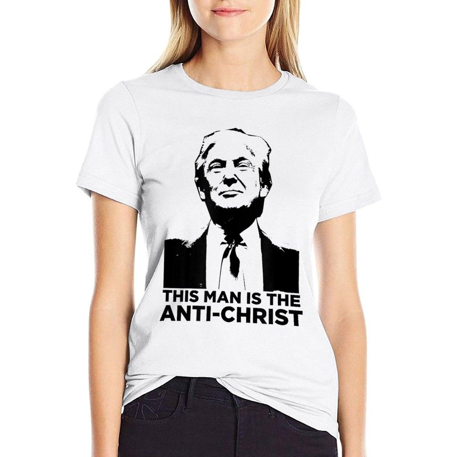 Anti Trump Anti Christ  Stretchy T-Shirt