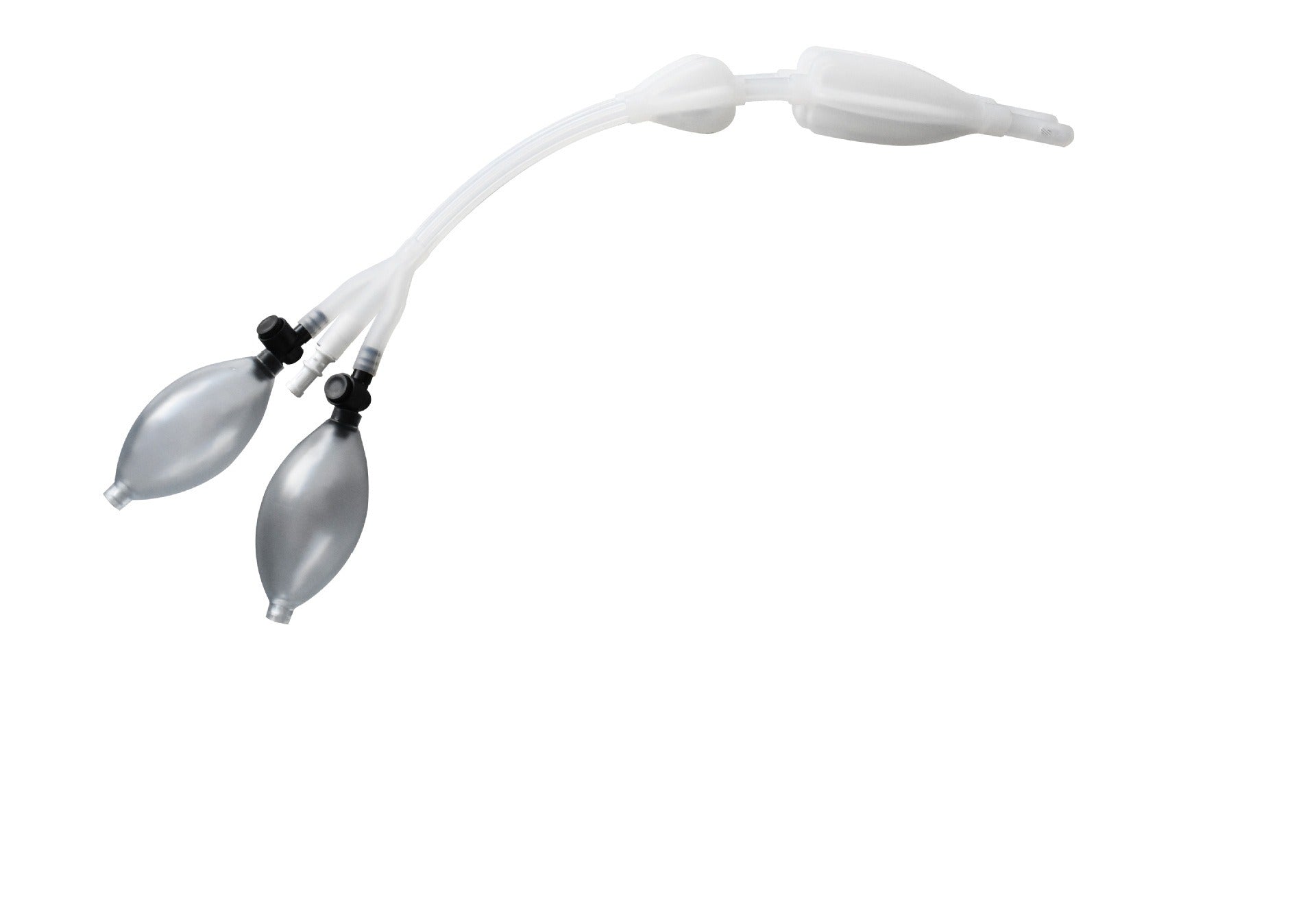 Enema Bulb Silicone Enema Douche Bulb Dual Side Openings Elastic Inflatable Double Bulb Flushing System for Health Care