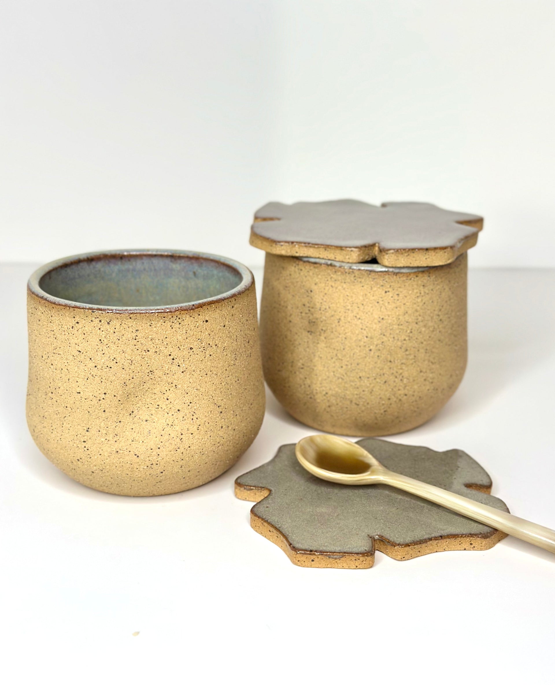 MUSHROOM CUPS SET (2 cups + 2 Flower coasters)