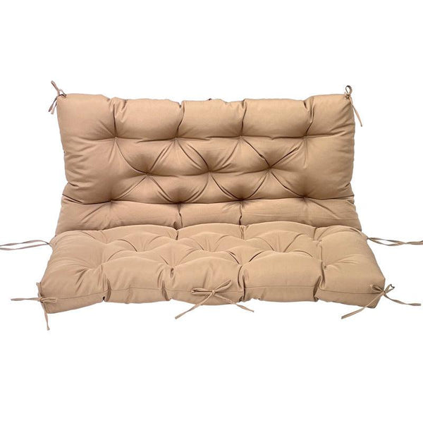 Outdoor 2/3-seater bench/swing cushions: thickened, with backrest, waterproof.