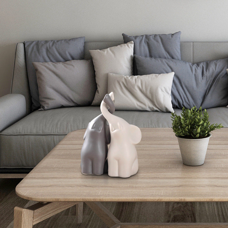 European Home Decor Adorable Couple Figurine Craft Wine Cabinet Ornament Valentine's Day Gift for Girlfriend