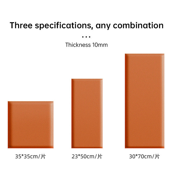 Kids' 3D Wall Stickers, Self - adhesive Soft Leather Bags, Anti - collision Wall & Bedhead Panels, 2 - 8 pcs