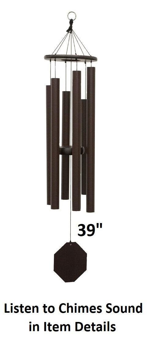 Amish Handmade Wind Chimes 37”–53” – Deep Tone Aluminum Outdoor Chimes