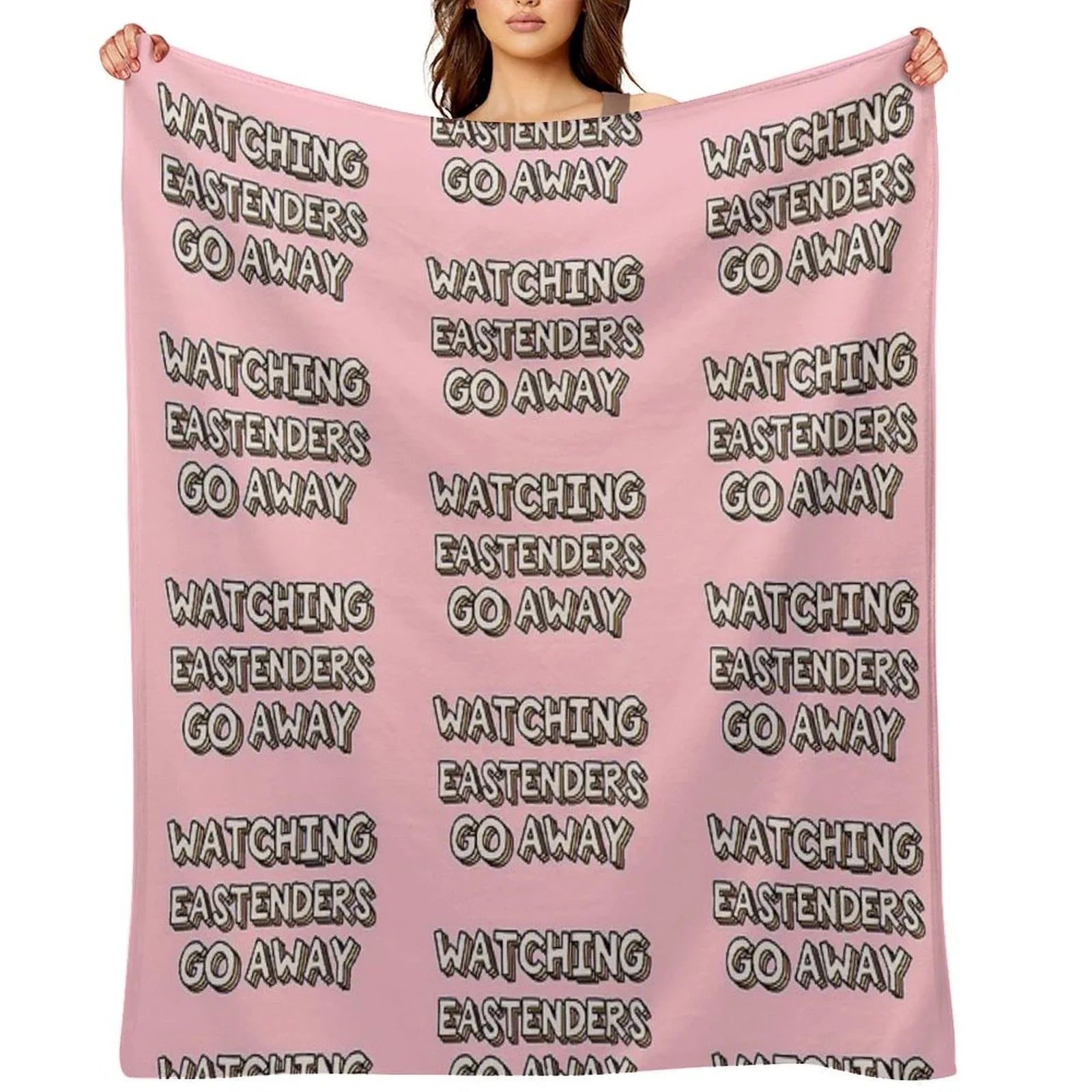 Watching Eastenders Go Away Throw Blanket