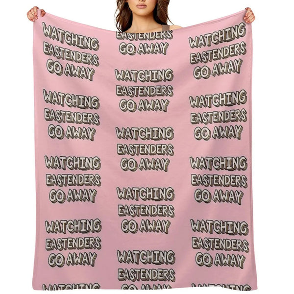 Watching Eastenders Go Away Throw Blanket