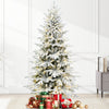 8FT PE+PVC Flocked Artificial Christmas Tree