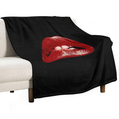 Rocky Horror Picture Show Lips Wrinkle-free Throw Blanket