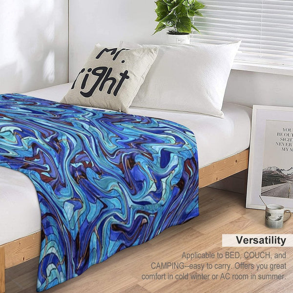 ABSTRACT-81 Lightweight Throw Blanket