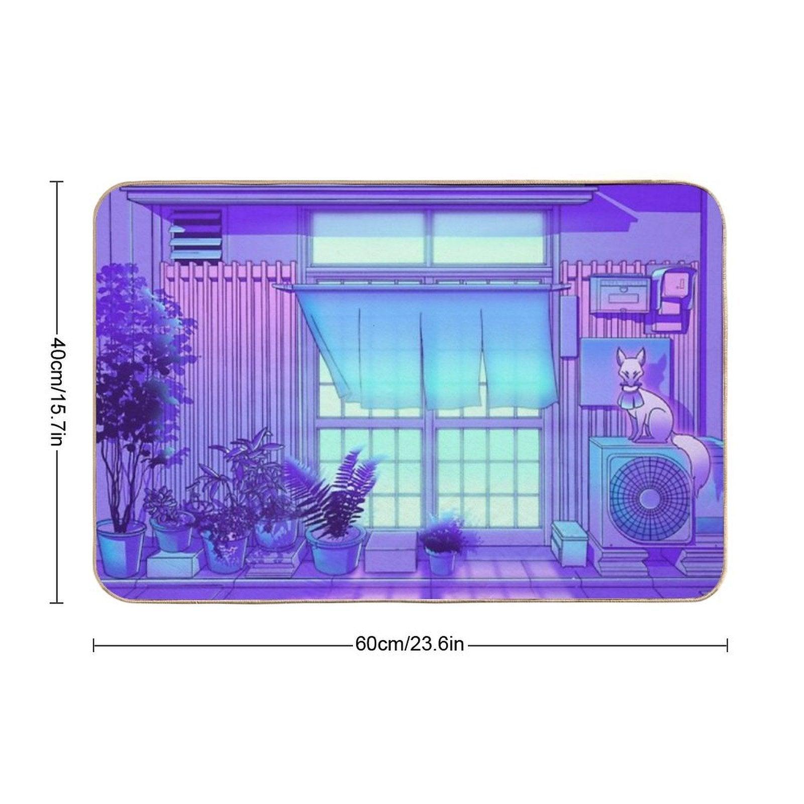 Inari Night  Non-Slip Bath Mat