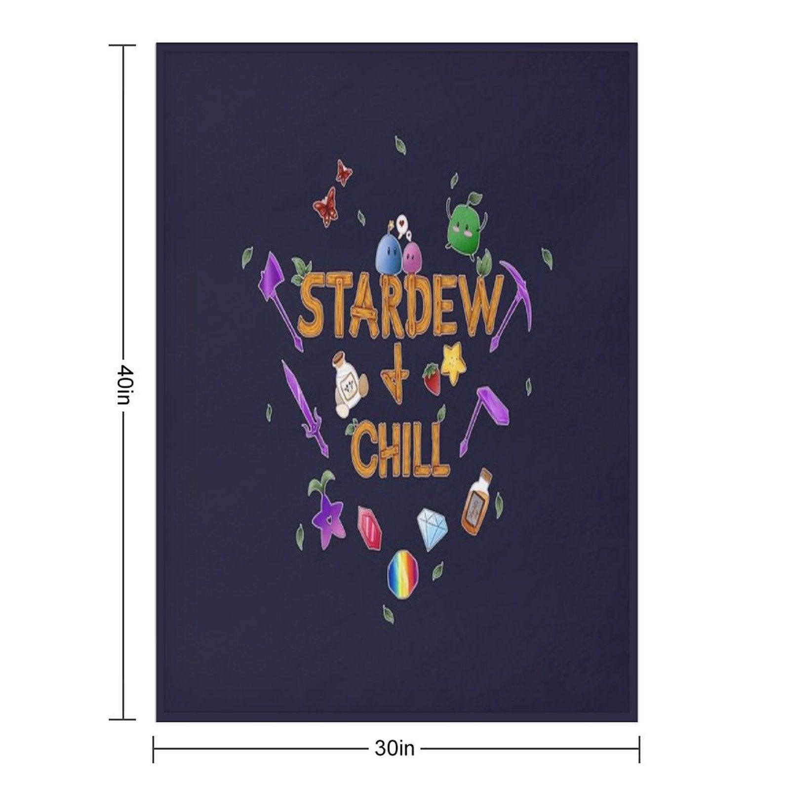 Stardew And Chill Throw Blanket