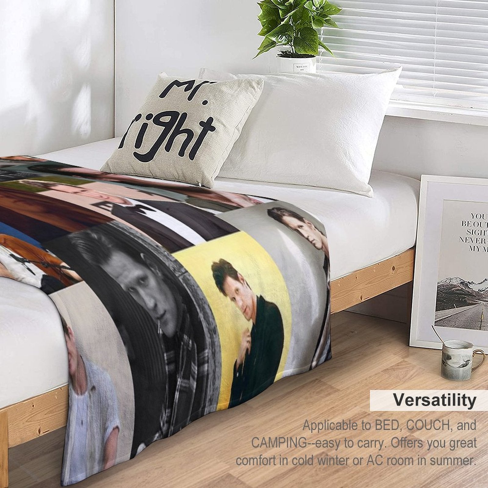 Matt Smith Picture Collage Gift-ready Throw Blanket
