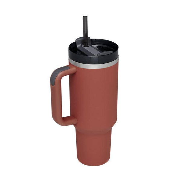 Thermal Mug 40oz Straw Coffee Insulation Cup With Handle BPA Free